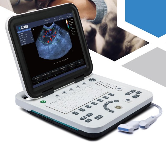 Ecografo veterinario portatile color doppler 15 pollici