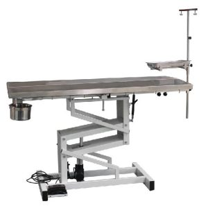Tavolo chirurgico veterinario elettrico in acciaio inox